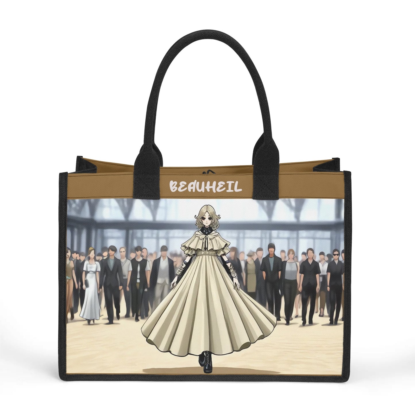 Beauheil Night Princes Canvas Tote Bag（3 layers）