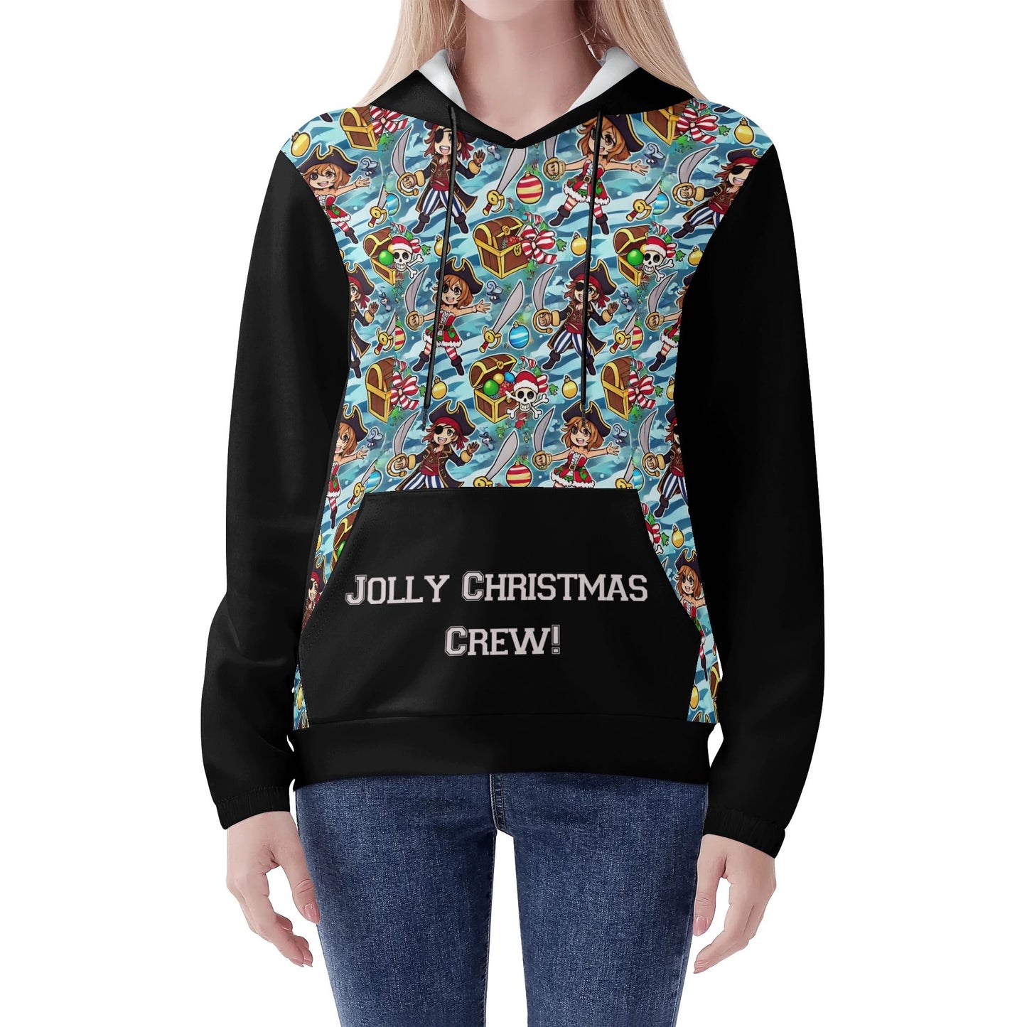 Jolly Christmas Crew Hoodie Sweatshirt