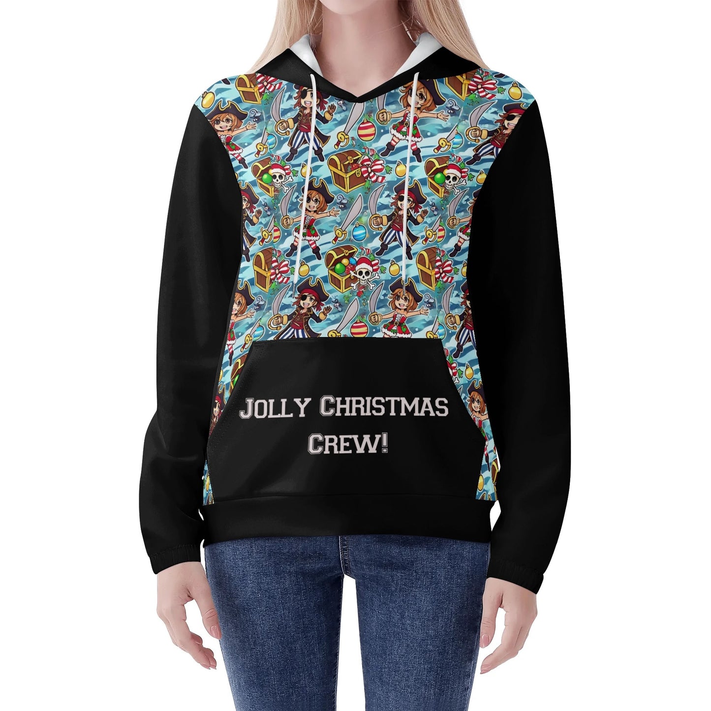 Jolly Christmas Crew Hoodie Sweatshirt