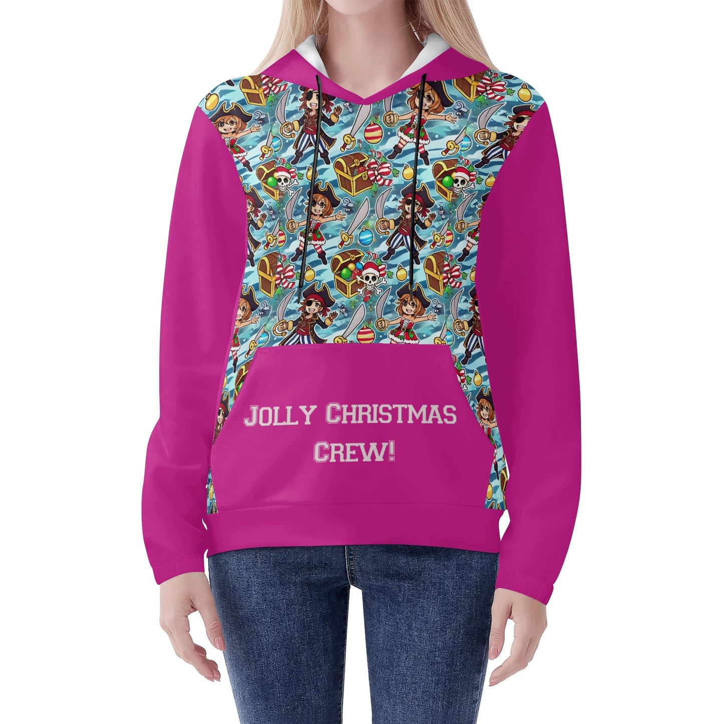 Jolly Christmas Crew Hoodie Sweatshirt