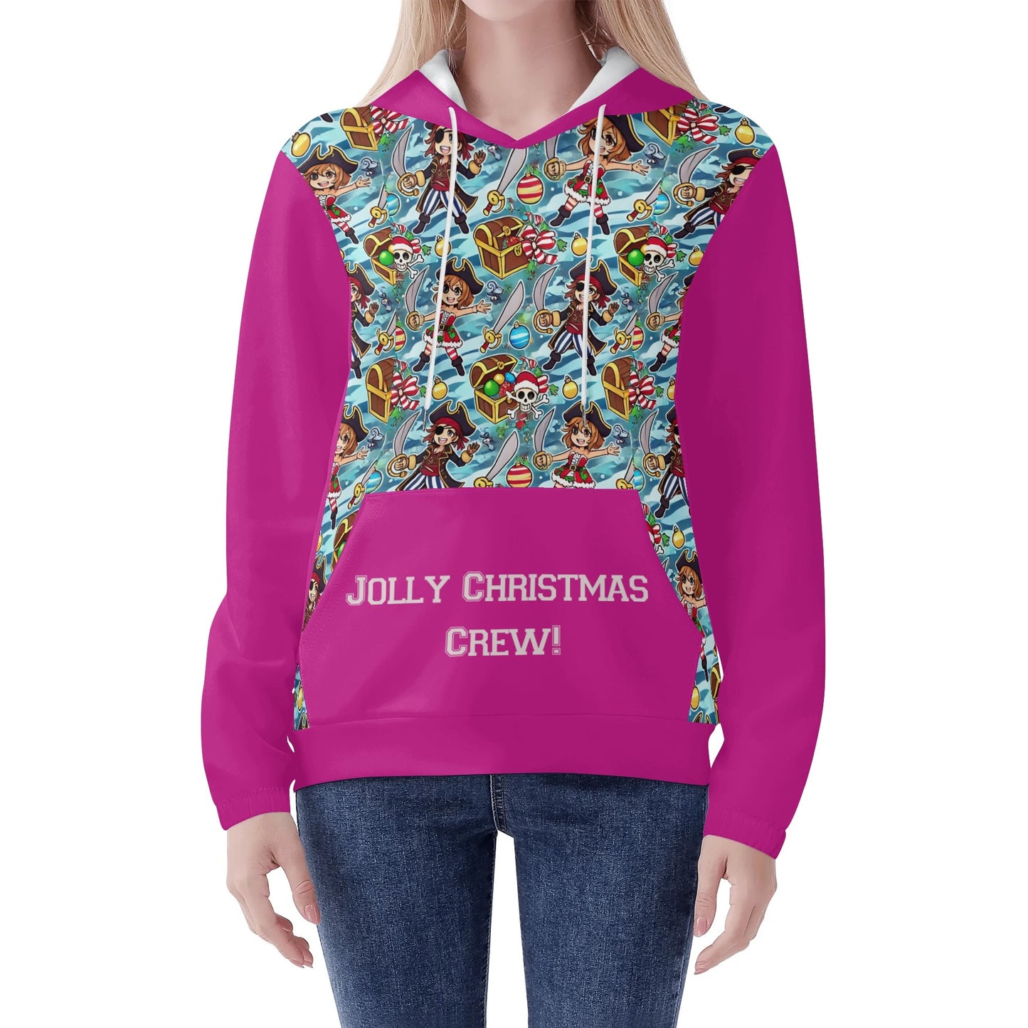 Jolly Christmas Crew Hoodie Sweatshirt