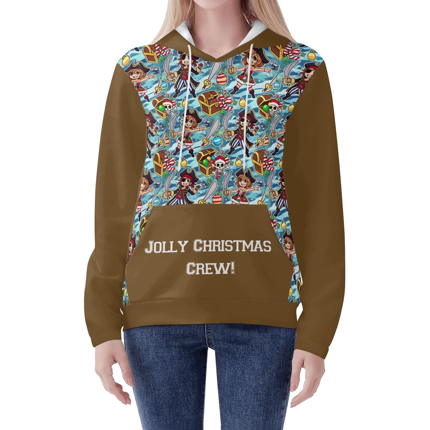 Jolly Christmas Crew Hoodie Sweatshirt