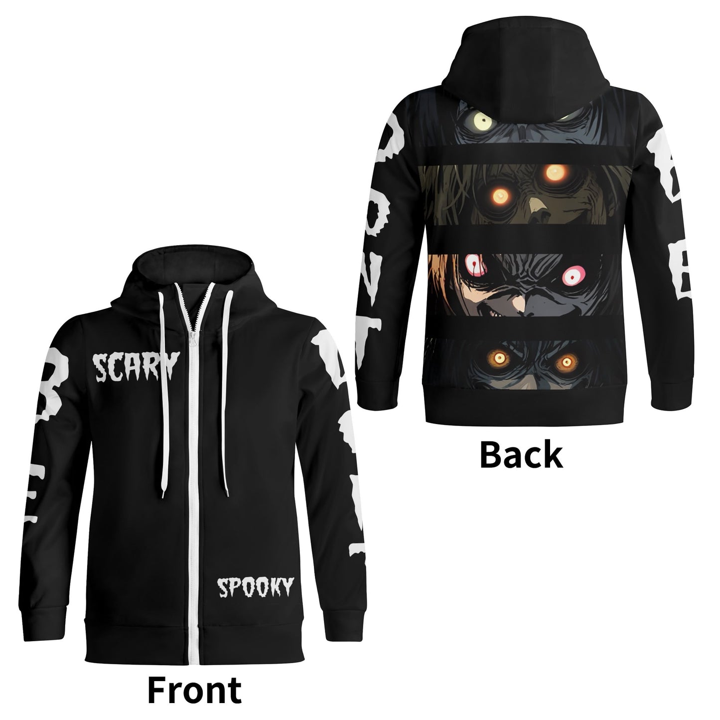 Adult Full Zip Turtleneck Hoodie Streetwear