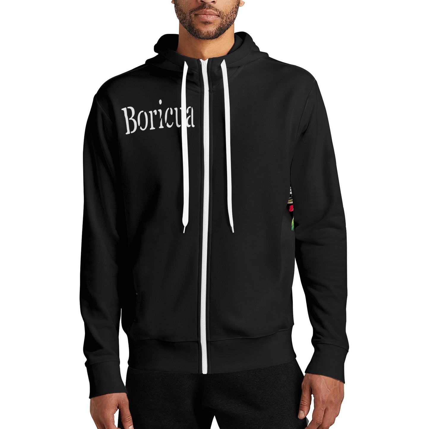 Adult Full Zip Turtleneck Bori Hoodie Streetwear