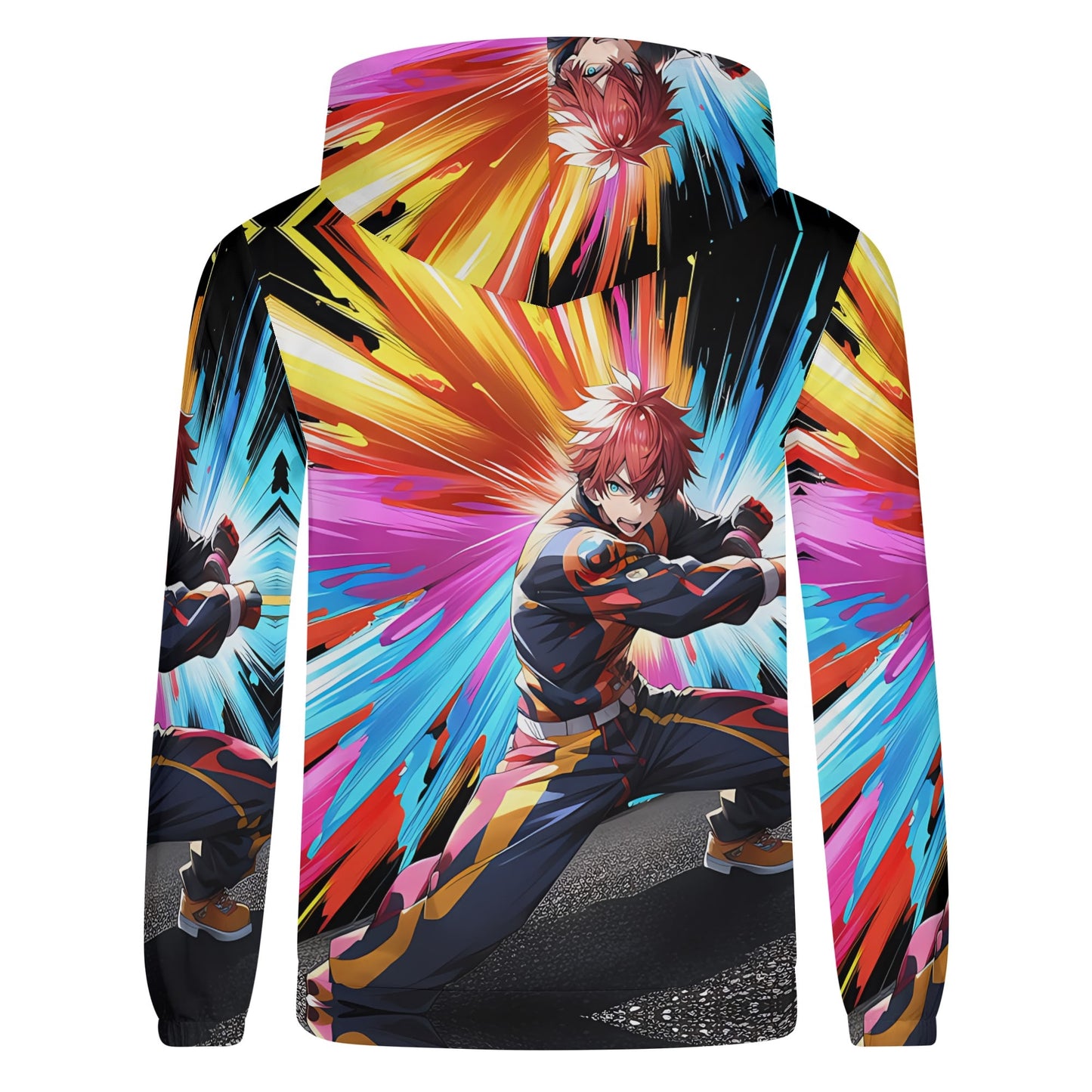 Mens Lightweight All Over Print Hoodie