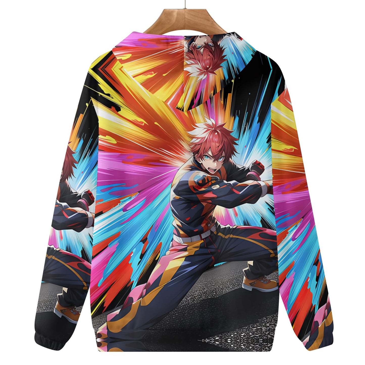 Mens Lightweight All Over Print Hoodie