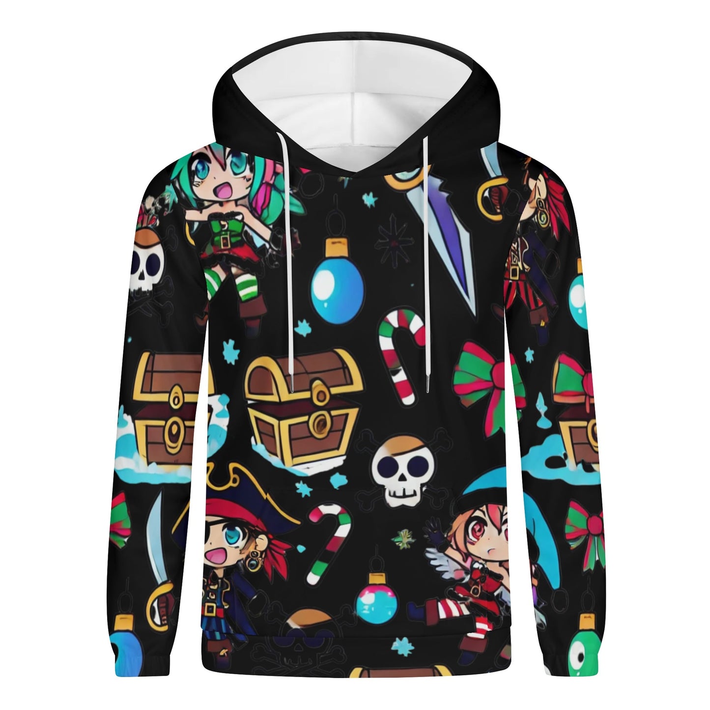 Mens Lightweight All Over Print Hoodie