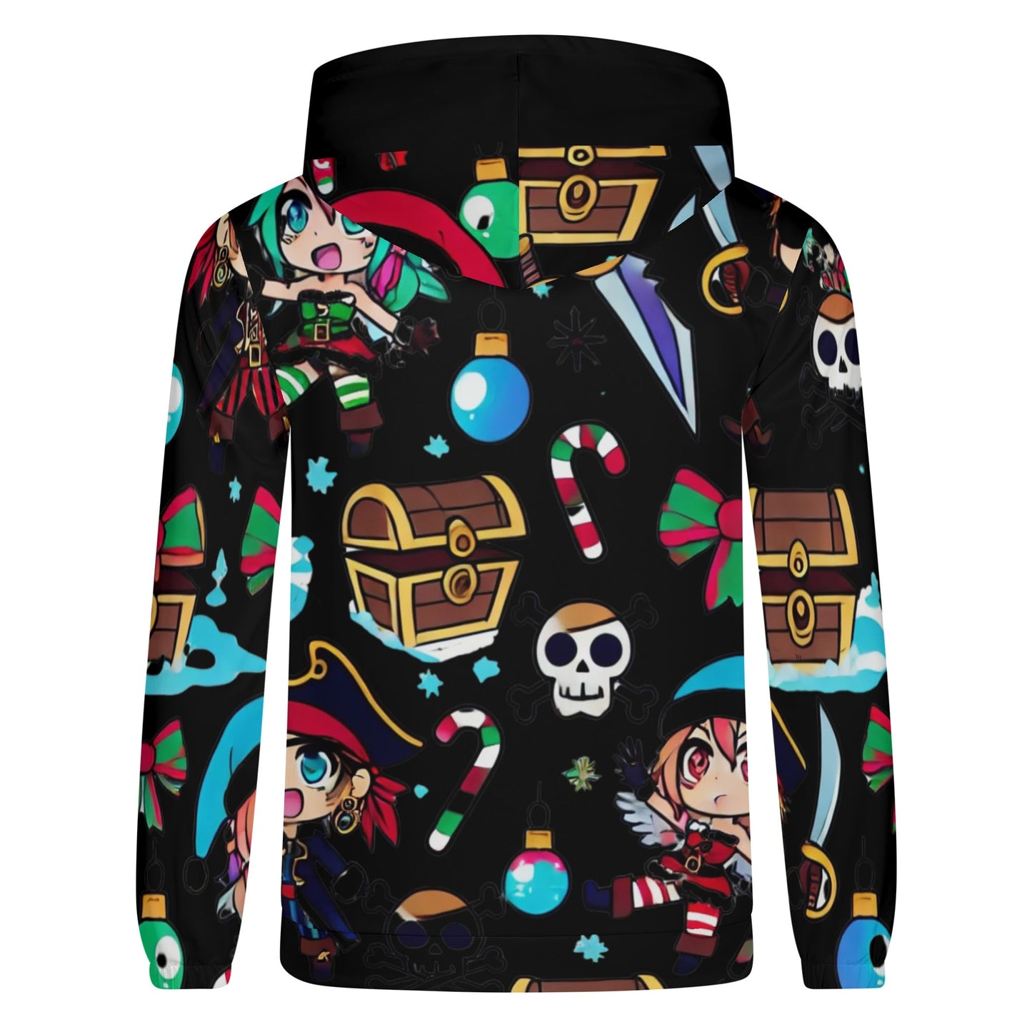 Mens Lightweight All Over Print Hoodie