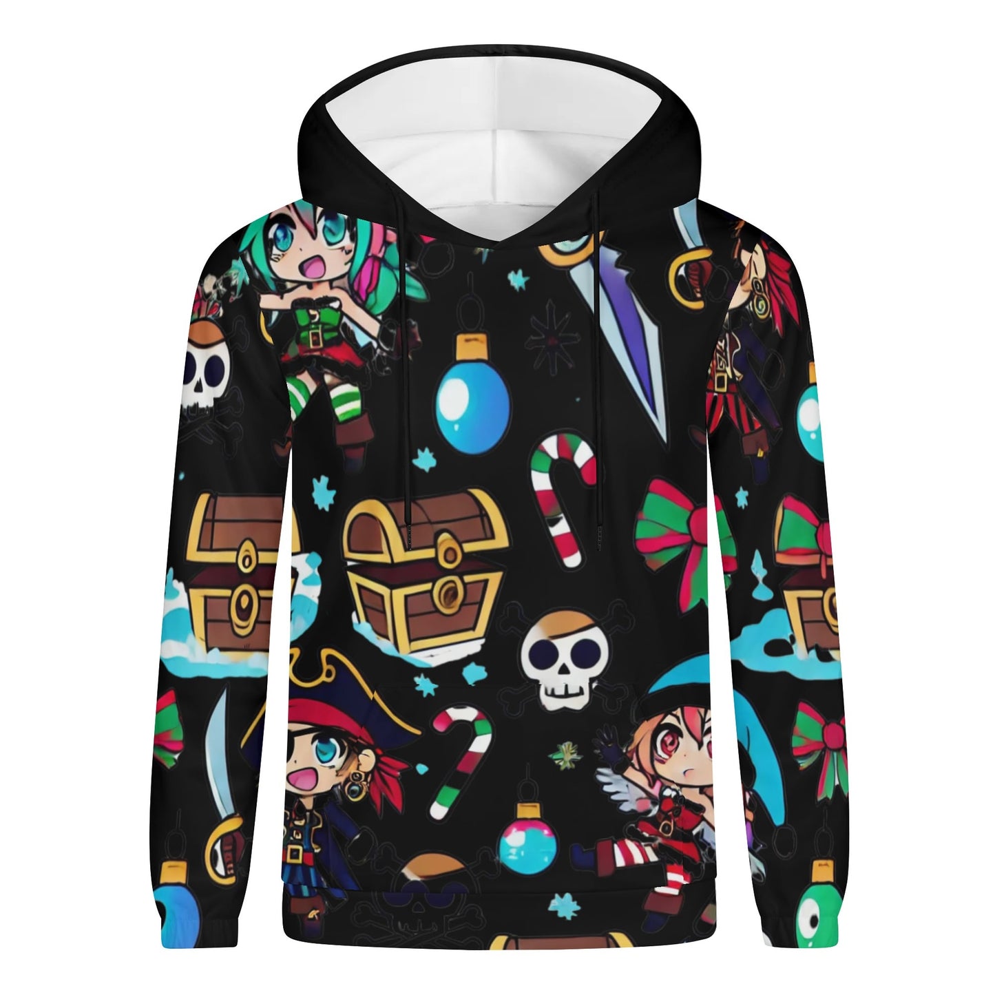 Mens Lightweight All Over Print Hoodie