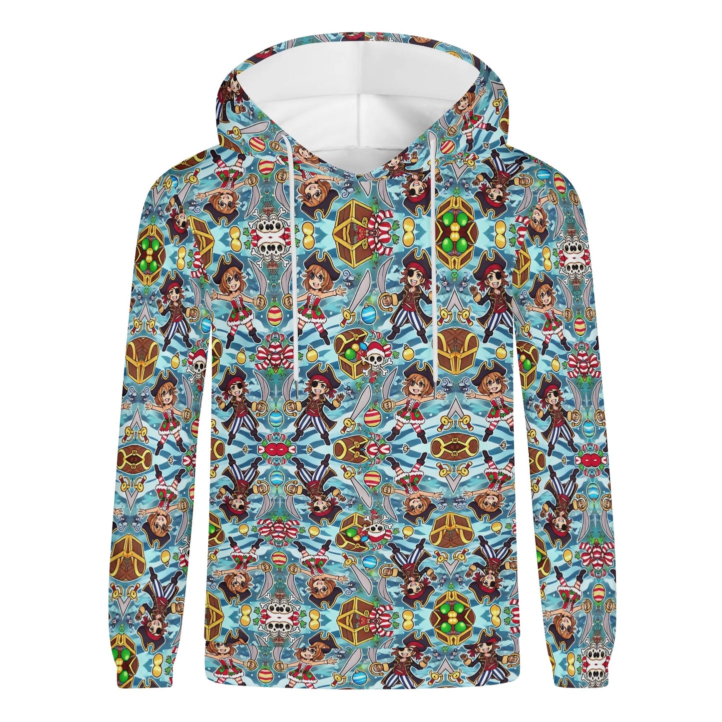 Mens Lightweight All Over Print Hoodie