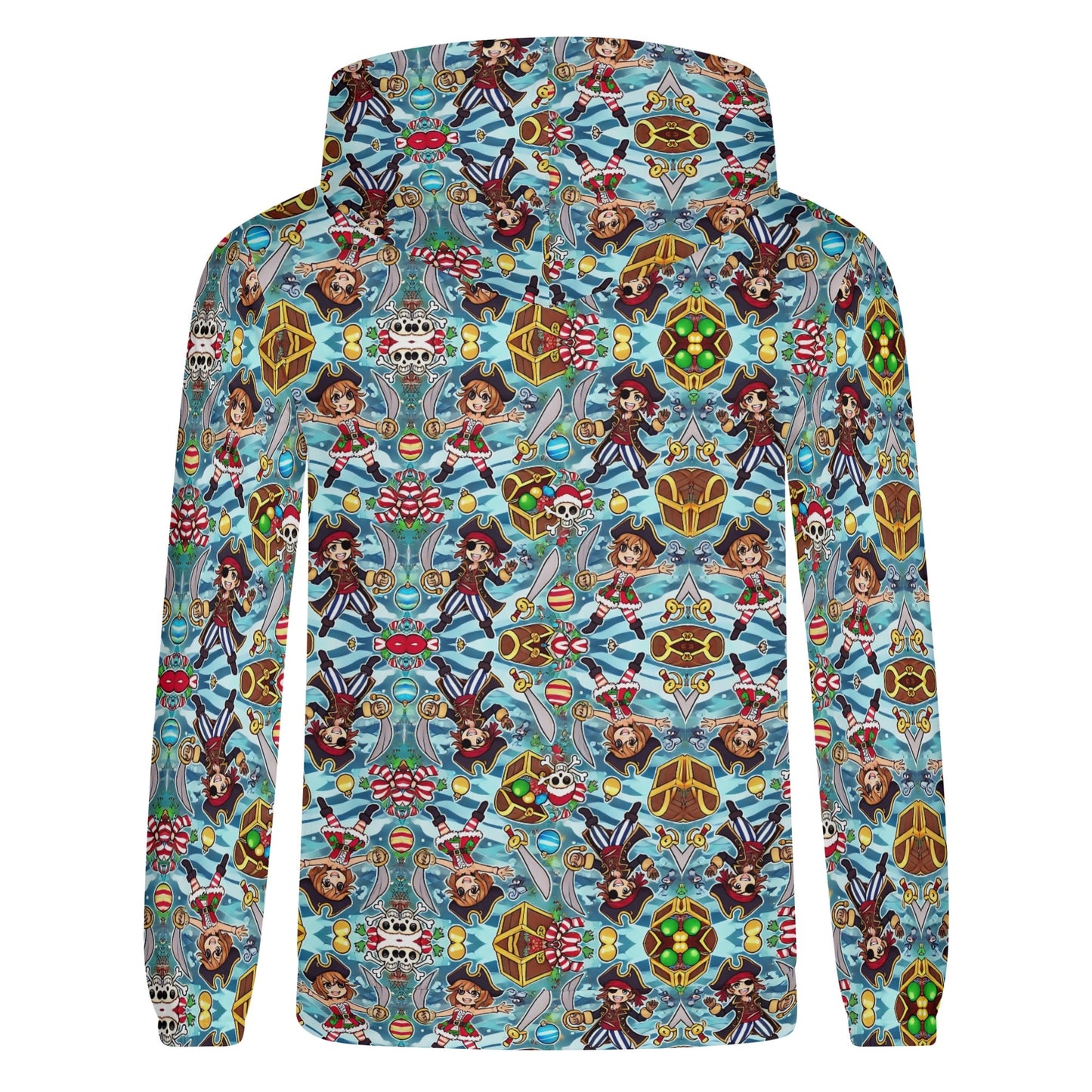 Mens Lightweight All Over Print Hoodie