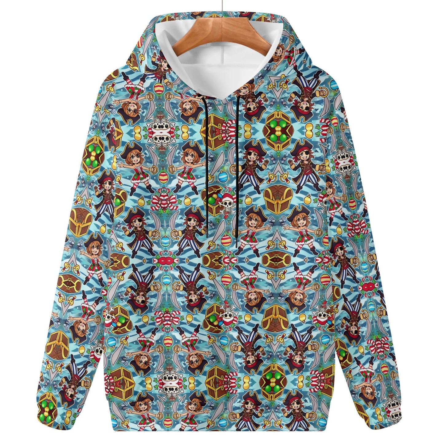 Mens Lightweight All Over Print Hoodie