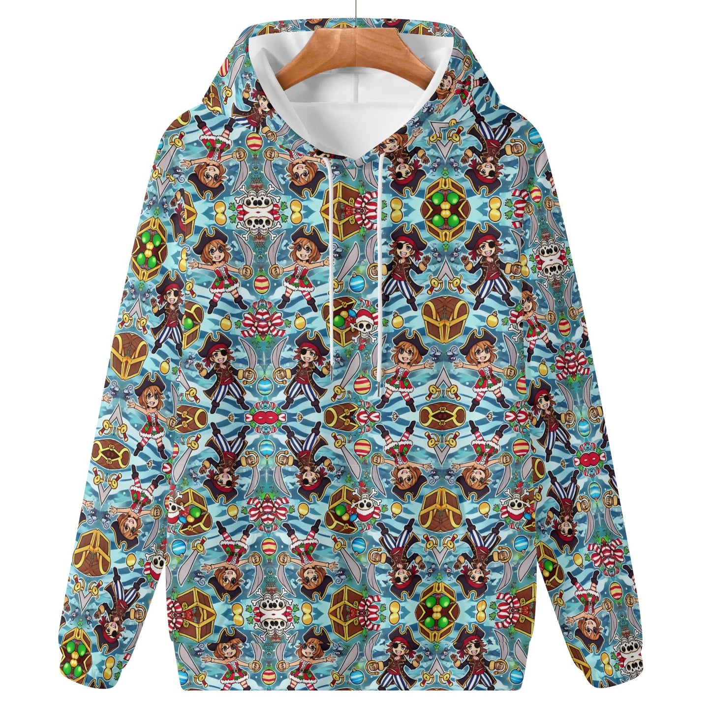 Mens Lightweight All Over Print Hoodie