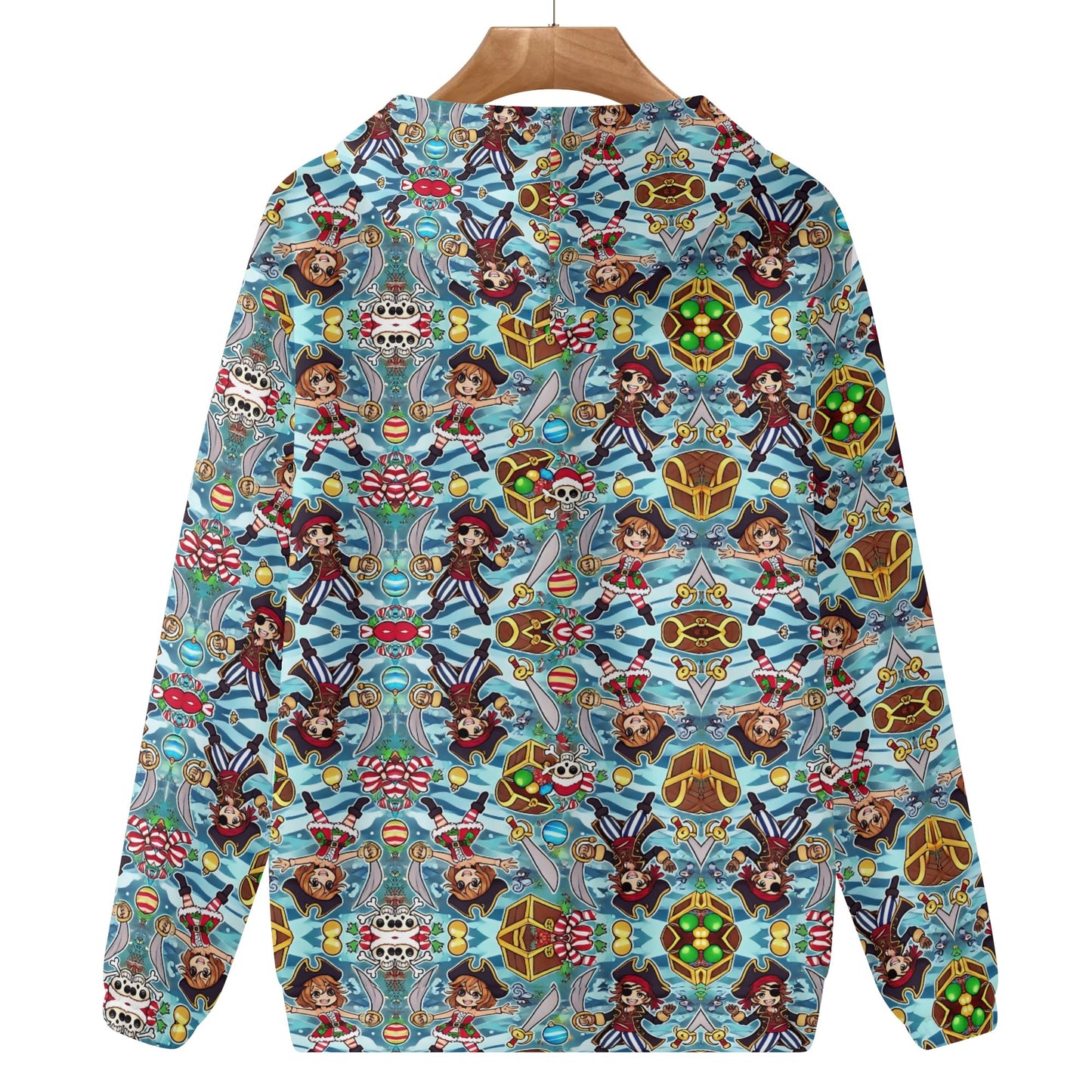 Mens Lightweight All Over Print Hoodie