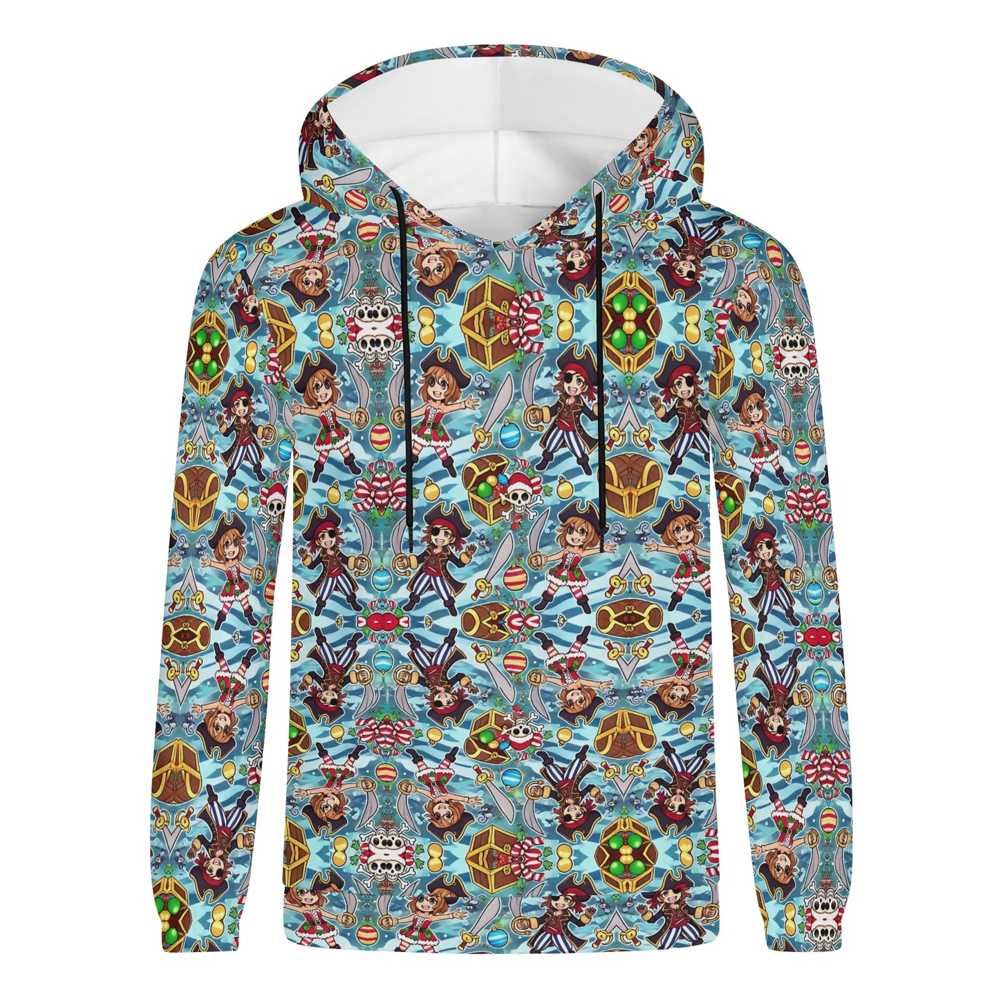 Mens Lightweight All Over Print Hoodie