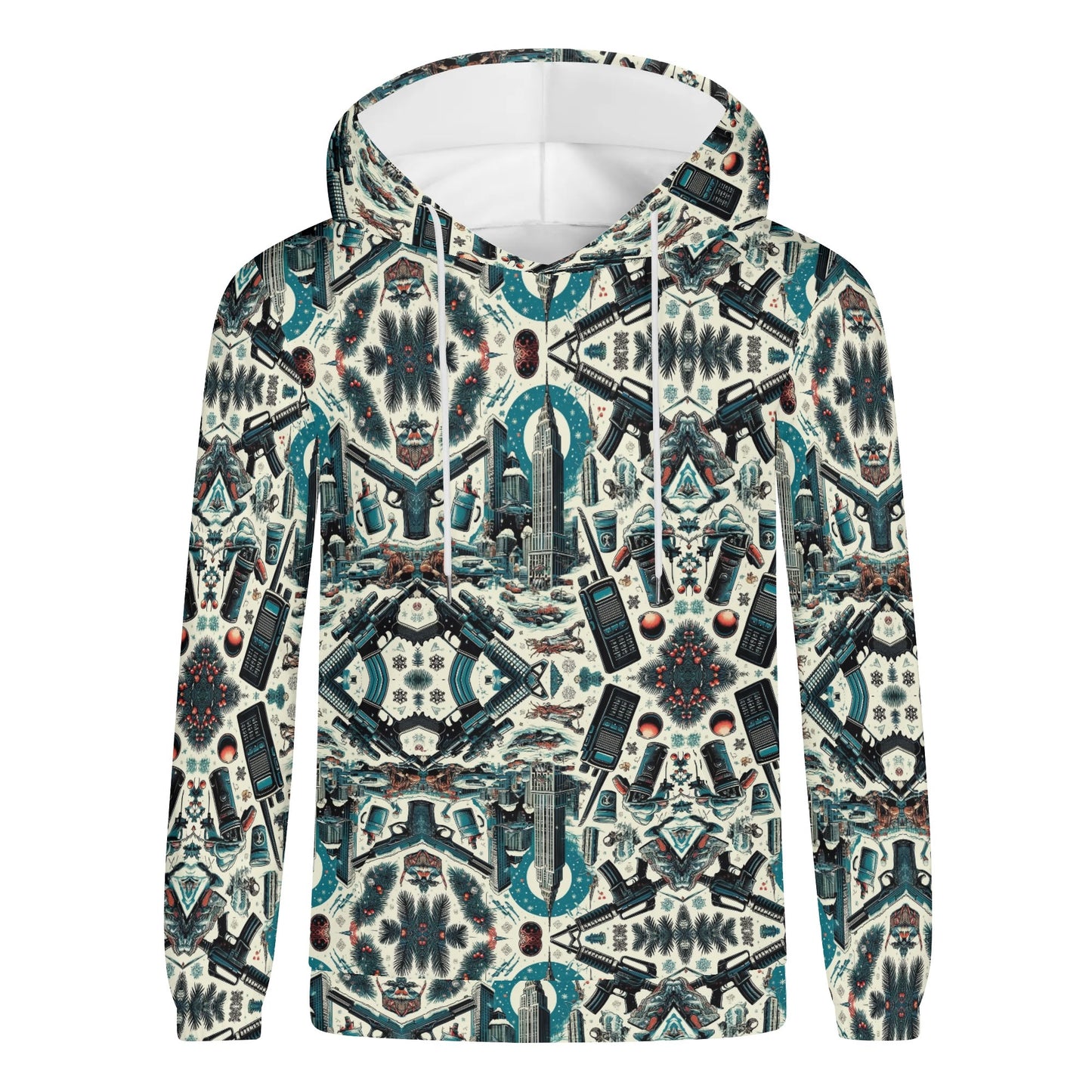 Mens Lightweight All Over Print Hoodie