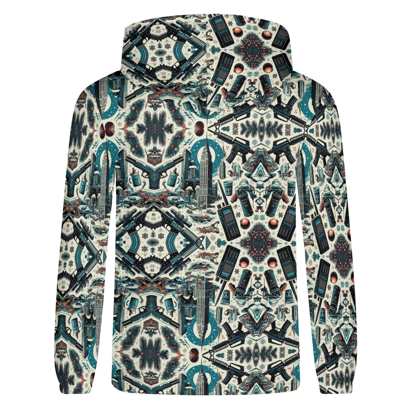 Mens Lightweight All Over Print Hoodie