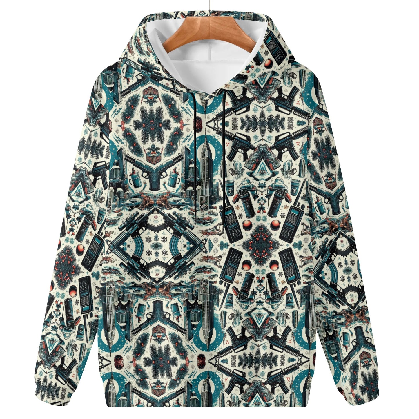 Mens Lightweight All Over Print Hoodie