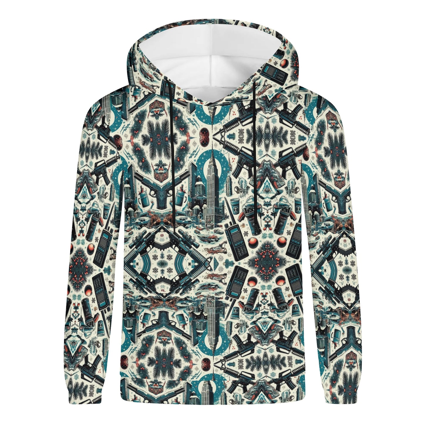 Mens Lightweight All Over Print Hoodie