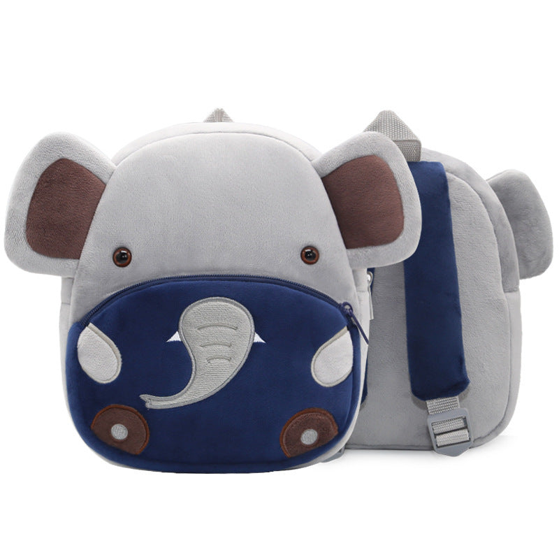 Cute Plush  Cartoon School  Animal Toys Bag