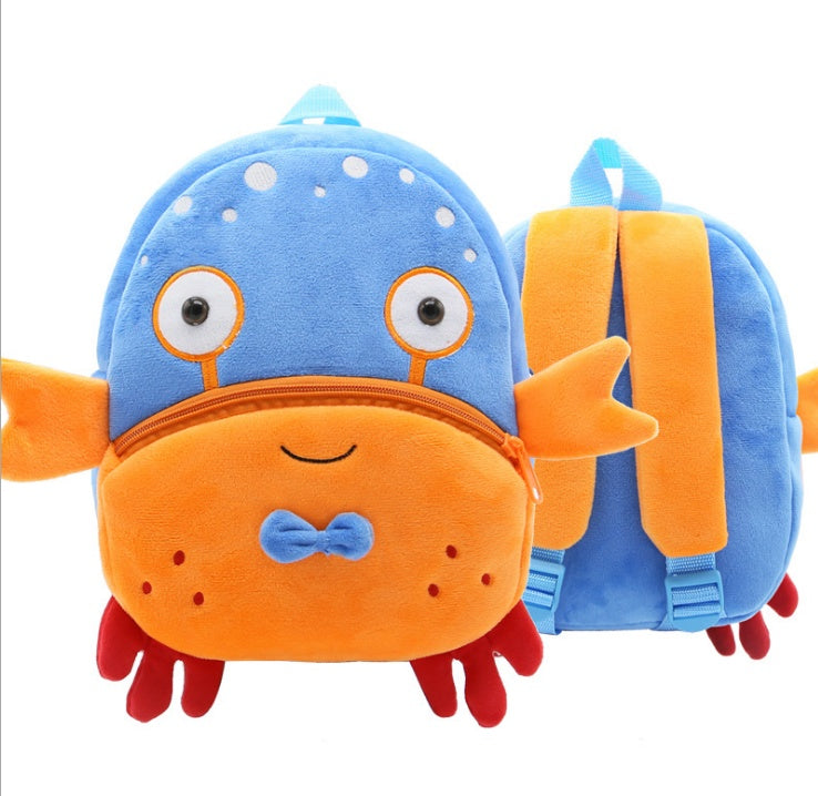 Cute Plush  Cartoon School  Animal Toys Bag