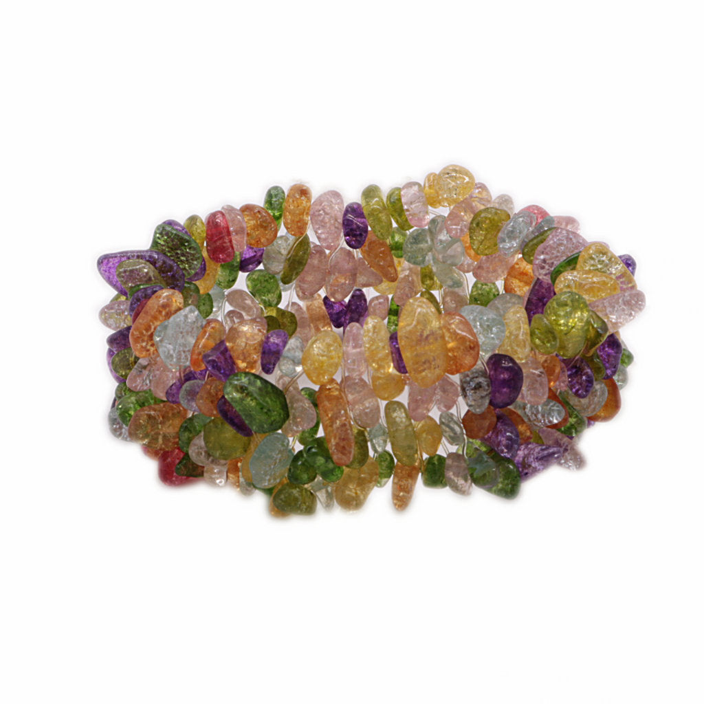 Amethyst Irregular Gravel Multiple Elastic String