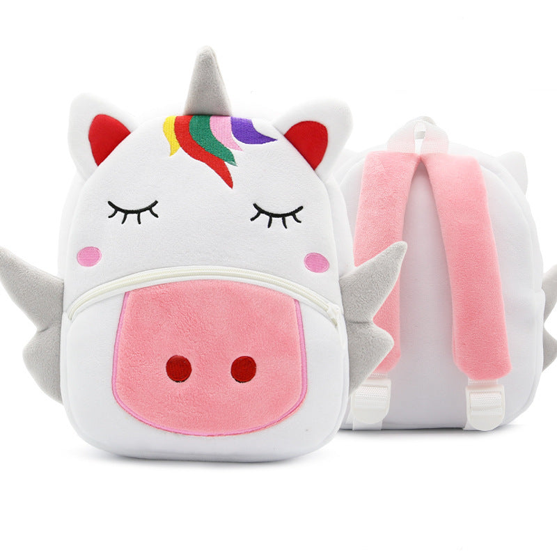 Cute Plush  Cartoon School  Animal Toys Bag