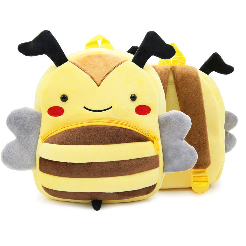 Cute Plush  Cartoon School  Animal Toys Bag