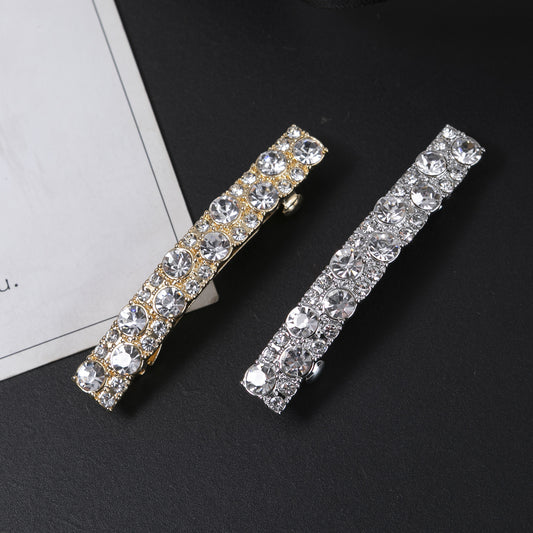 Diamond Shiny Rectangular Strip Barrettes