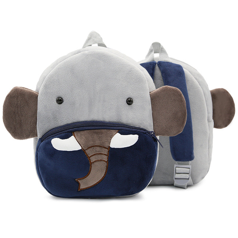 Cute Plush  Cartoon School  Animal Toys Bag