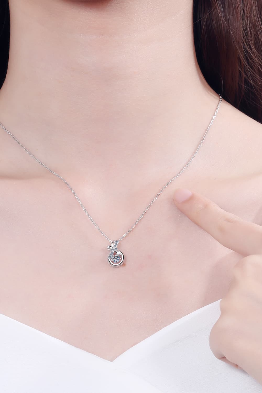 Moissanite 925 Sterling Silver Necklace