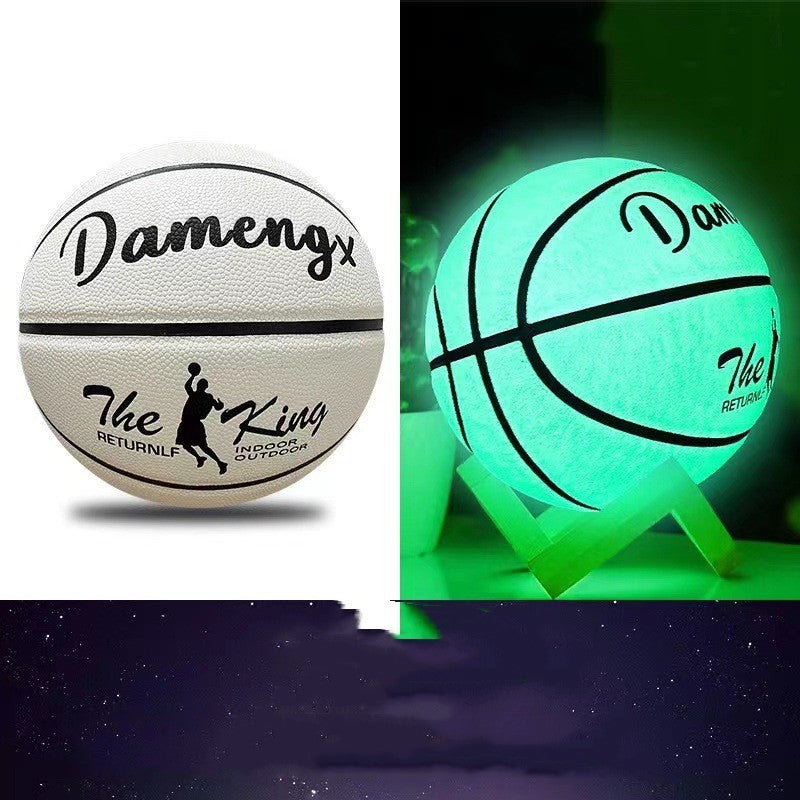 Outdoor Wear-resistant And Non-slip Luminous Basketball PU Soft Leather