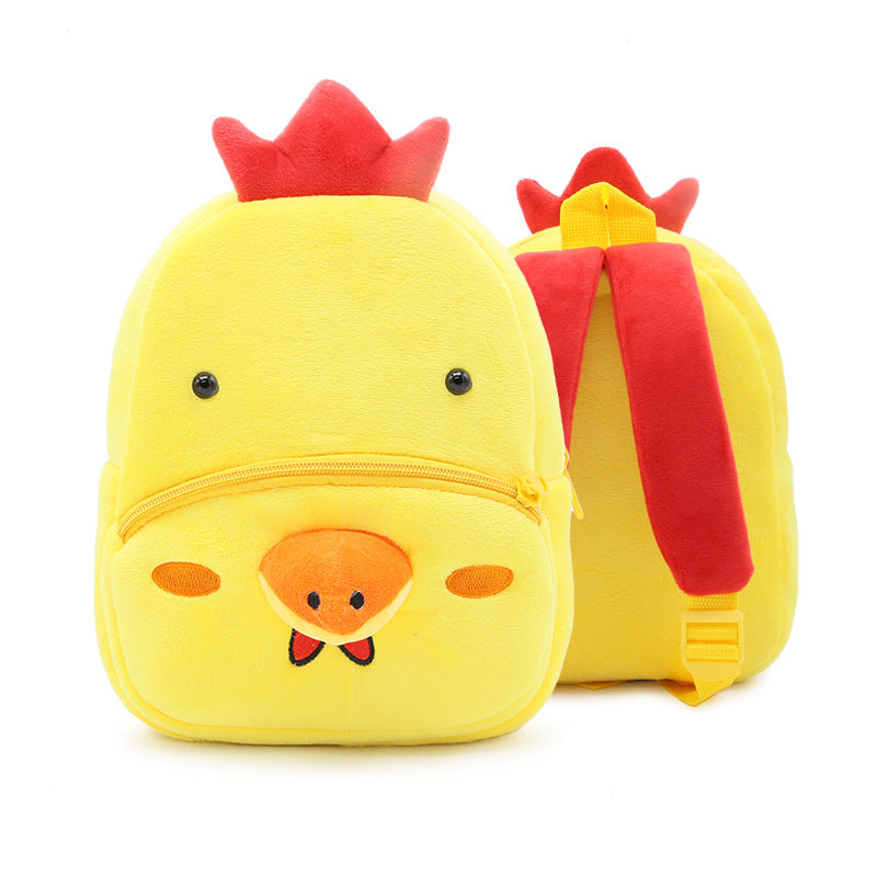 Cute Plush  Cartoon School  Animal Toys Bag