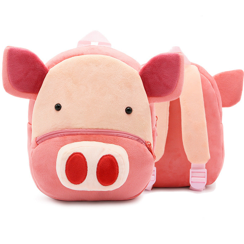 Cute Plush  Cartoon School  Animal Toys Bag