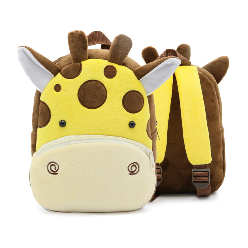 Cute Plush  Cartoon School  Animal Toys Bag