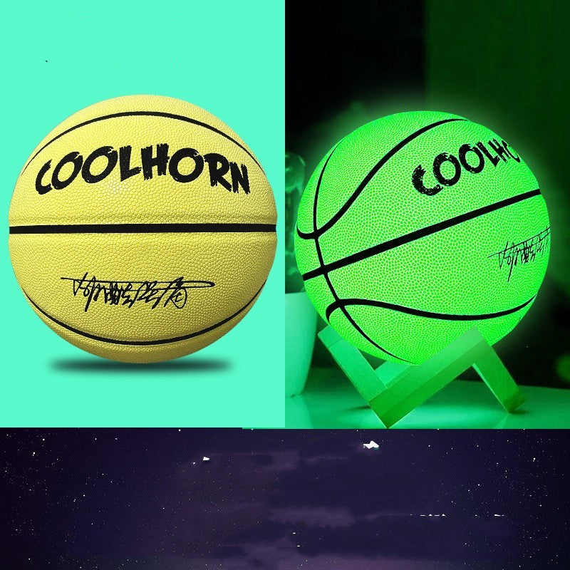 Outdoor Wear-resistant And Non-slip Luminous Basketball PU Soft Leather