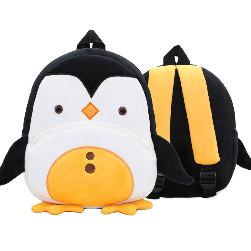 Cute Plush  Cartoon School  Animal Toys Bag