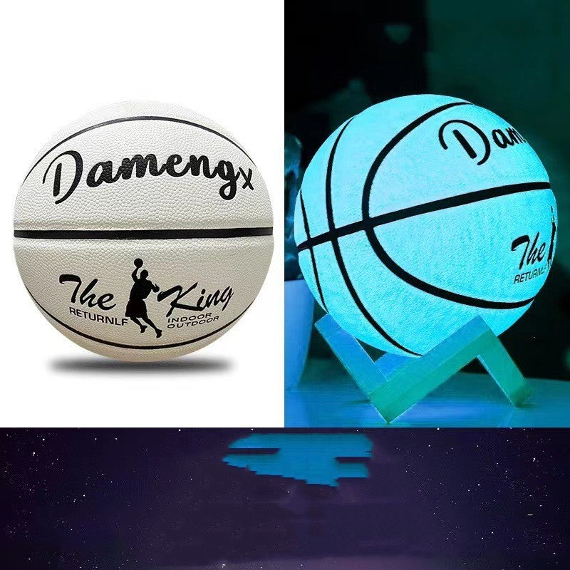 Outdoor Wear-resistant And Non-slip Luminous Basketball PU Soft Leather