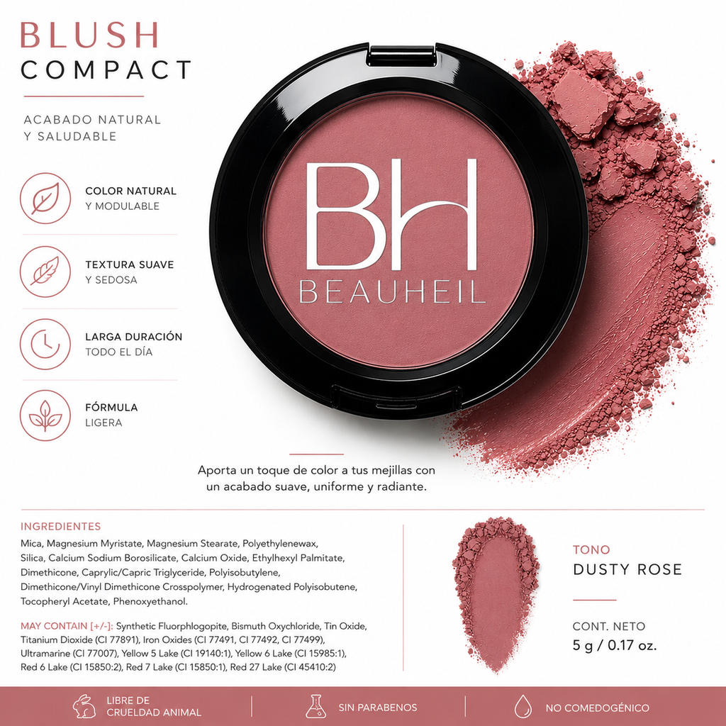 Warm Rose M Blush Compact