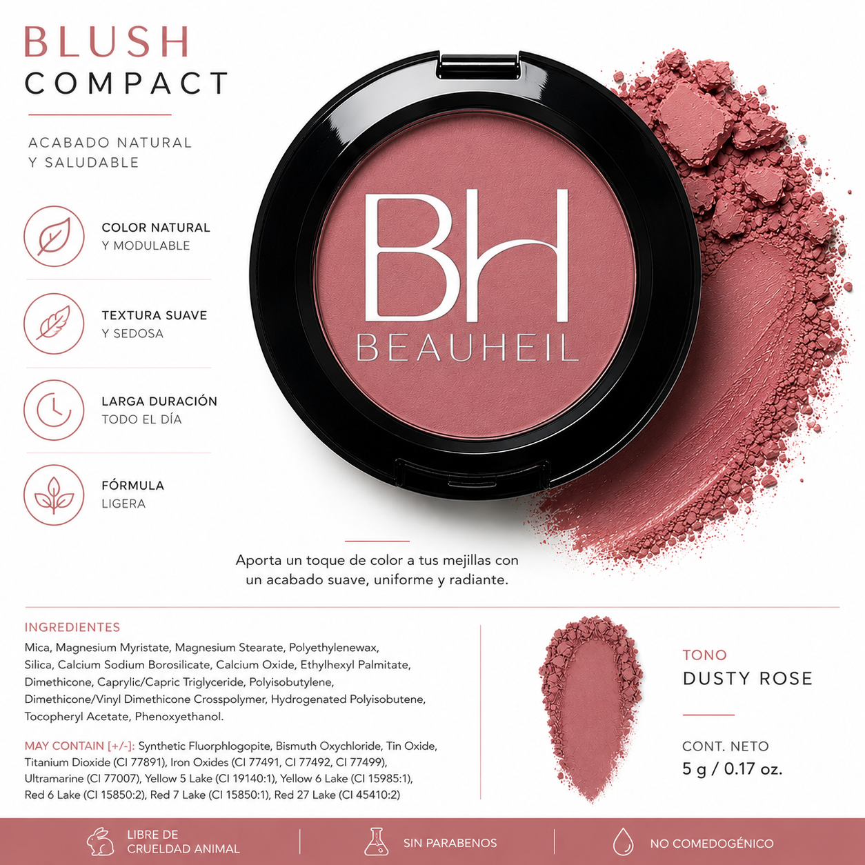 Warm Rose Blush Compact