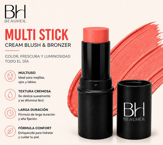 Petal Glow Blush Stick - Sunset Coral