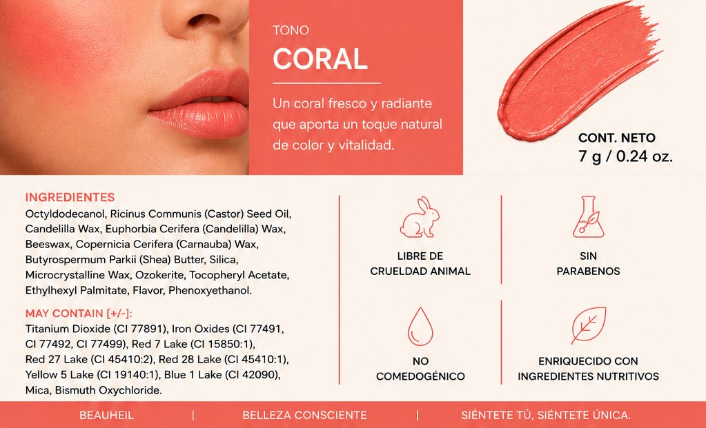 Petal Glow Blush Stick - Sunset Coral
