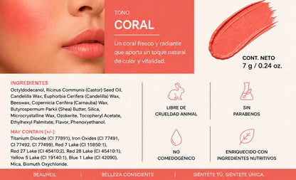 Petal Glow Blush Stick - Sunset Coral