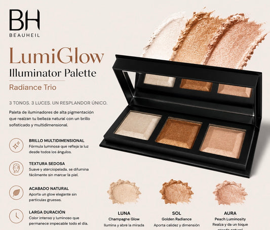 LumiGlow Illuminator Palette - Radiance Trio