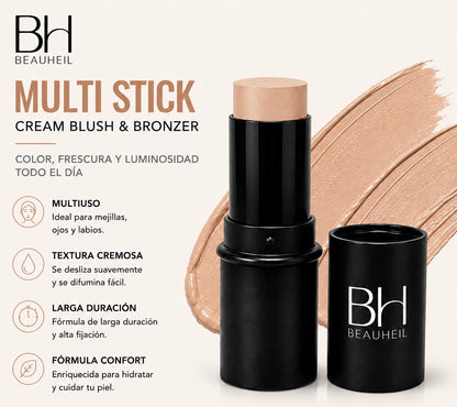 Petal Glow Blush Stick - Warm Nude Bloom