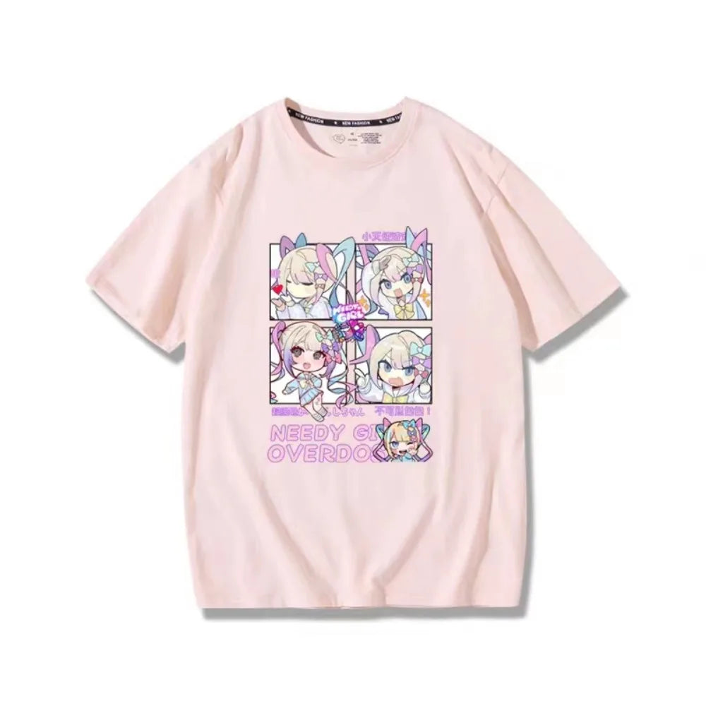 Oversized Anime Graphic Tee Cute Kawaii Cotton T-Shirt