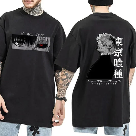 Anime Kaneki Ken Men’s Fashion Casual Short Sleeve