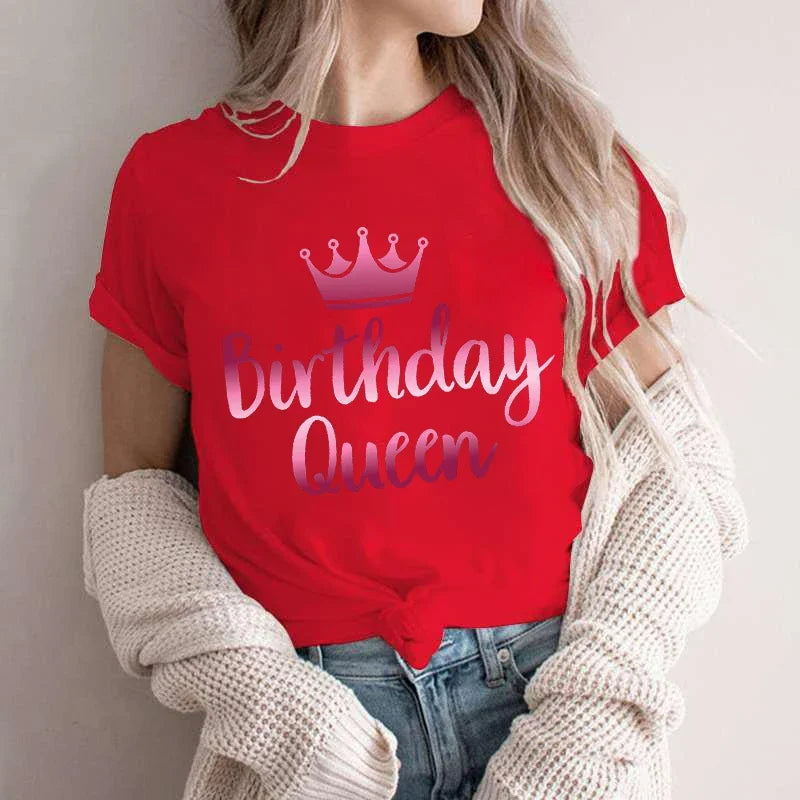 Birthday Squad T Shirts for Women