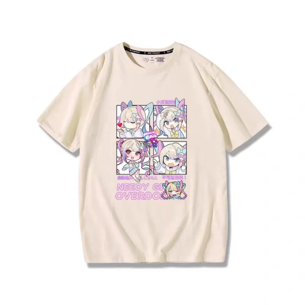 Oversized Anime Graphic Tee Cute Kawaii Cotton T-Shirt