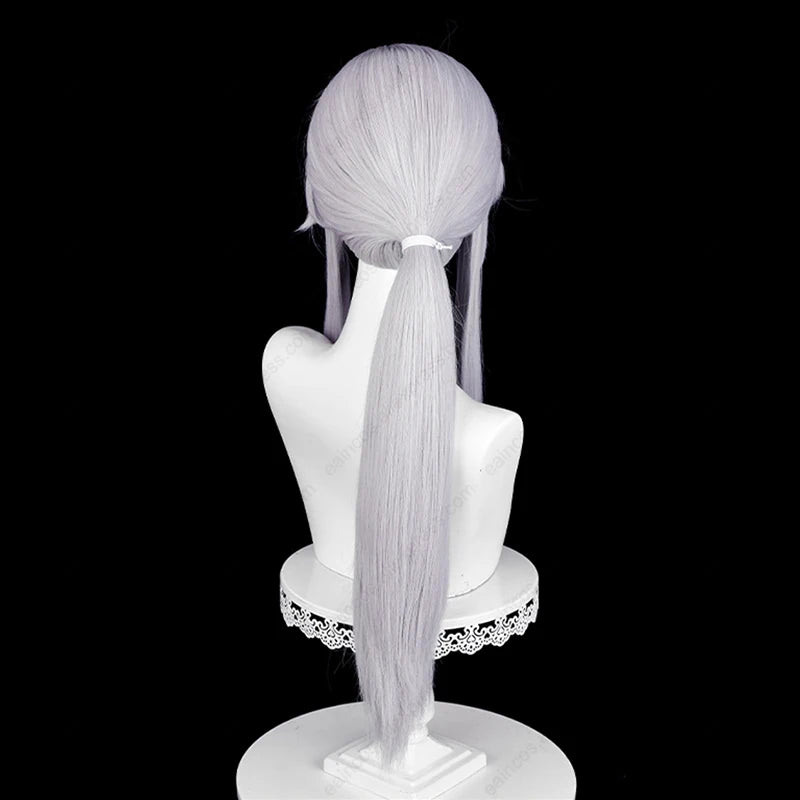 Ferid Bathory 75cm Silver White Heat-Resistant Cosplay Wig for Halloween